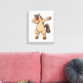 ホースアットヒップホップダンスダブ キャンバスプリント (インサイチュ (リビング))