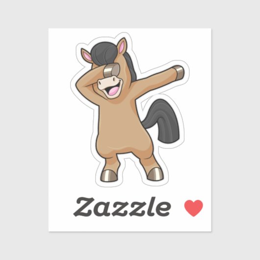 ホースアットヒップホップダンスダブ シール (シート)