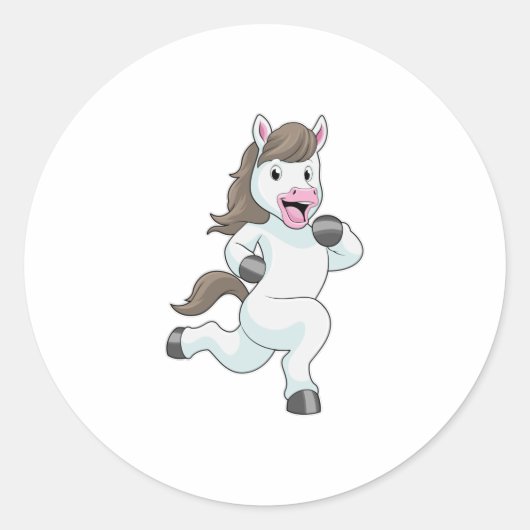 ホースアットランナランニングーズ ラウンドシール (正面)