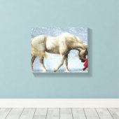 ホースアンドガールキャンバスプリント キャンバスプリント (インサイチュ (ウッドフロア))