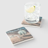 ホースアンドガールティレコースター ストーンコースター (横)