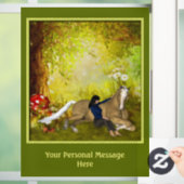 ホースアンドガールファンタジーフォレパーソナライズされたスト  ウィンドウサイン (ホーム)