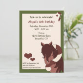 ホースアンドキャンディーケーンホリデー誕生日招待状 招待状 (スタンド正面)