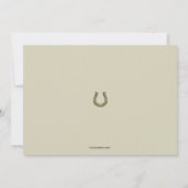 ホースアンドジョッキー招待状 招待状 (裏面)