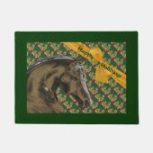 ホースアンドホリークリスマスホリデー ドアマット (正面)