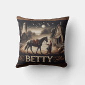 ホースアンドライダーニアバーンアットデュスク クッション (裏面)