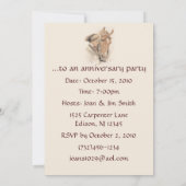 ホースアンドレディヴィンテージパーティの招待状 招待状 (裏面)