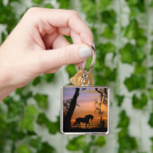 ホースアートキーチェーン キーホルダー (手)