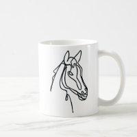 ホースアートコーヒーマグ