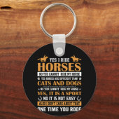 ホースアートYesIライドウマ キーホルダー (正面)