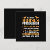 ホースアートYesIライドウマ シーズンカード (正面/裏面)