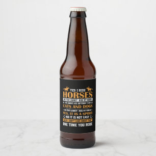 ホースアートYesIライドウマ ビールラベル