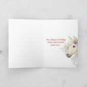 ホースインかわいらしバラフラワーガーデン誕生日 カード (内部)