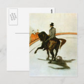 ホースインザリングや輪バイトゥールーズ – ロートレック ポストカード (正面/裏面)