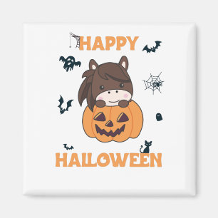 ホースインパンプキンスウィートウマハッピーハローウィン マグネット