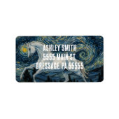 ホースインヴァンゴッホ星空の夜 ラベル (正面)