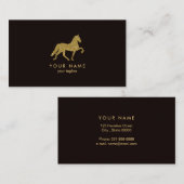 ホースウィズゴールデングリッター 馬のトレーナー|馬のトレーナー 名刺 (正面/裏面)