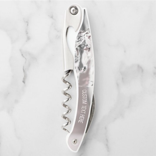 ホースウェイターのコルクカスタムネジと文字 ソムリエナイフ (正面)