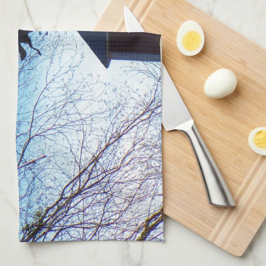 ホースウェザーベーンブルースカイ キッチンタオル (四つ折り)