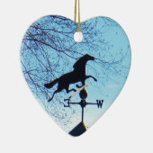 ホースウェザーベーンブルースカイ セラミックオーナメント (右)