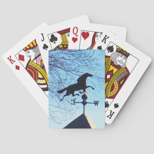 ホースウェザーベーンブルースカイ トランプ (裏面)