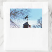 ホースウェザーベーンブルースカイ 長方形シール (バッグ)