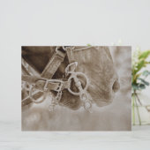 ホースウェスタンヴィンテージセピア素朴デクページ (スタンド正面)