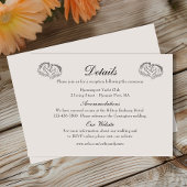 ホースウェスタン素朴カントリーウェディング詳細 エンクロージャーカード