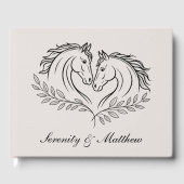 ホースウェスタン素朴カントリーエレガントな結婚式 ゲストブック (正面)