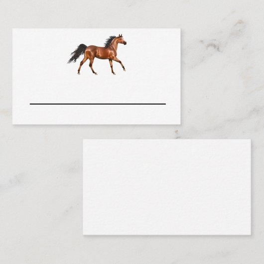 ホースウエスタンカントリーウエディング素朴パーティー プレイスカード (正面/裏面)