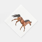 ホースウエスタンカントリーカウボーイエクエストリアン女性のカーボーイ スタンダードランチョンナプキン (角)