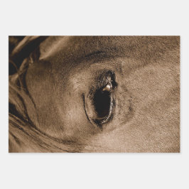 ホースウエスタン素朴ヴィンテージデコパージュ ラッピングペーパーシート