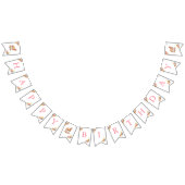 ホースウォーターカラーバースデーパーティーポニー バンティングフラッグ (全)