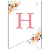 ホースウォーターカラーバースデーパーティーポニー バンティングフラッグ (第2の旗)