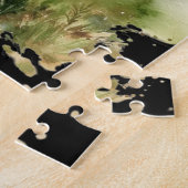 ホースウォーターカラーホワイトアラビアンホースポニー自然 ジグソーパズル (側面)