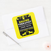 ホースウマ科のセラピスト スクエアシール (封筒)