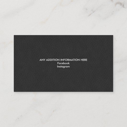 ホースウマ科のプロフェッショナルパーソナライズされた馬術 名刺 (裏面)