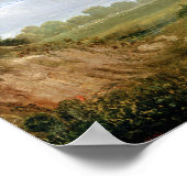 ホースエクエストランオイル塗装ヴィンテージアンティーク ポスター (角)