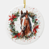 ホースエクエストランクリスマスリースフェスティバル セラミックオーナメント (正面)