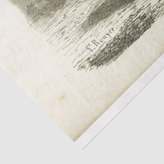 ホースエフエマデコペフランスのヴィンテージ 薄葉紙 (詳細)