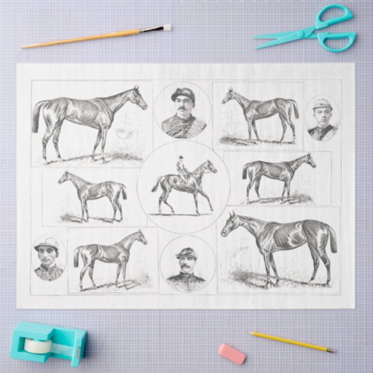 ホースエフエメラデクページヴィンテージファーム 薄葉紙 (クラフト)