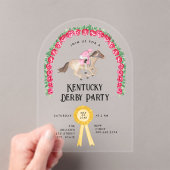 ホースエレガントレースダービーパーティー アクリル招待状 (インサイチュ (ポータブル))