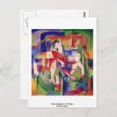 ホースエレファントカウウィンターバイマルク・フランツ ポストカード (正面/裏面)