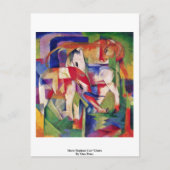 ホースエレファントカウウィンターバイマルク・フランツ ポストカード (正面)