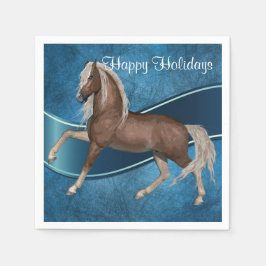 ホースオンブルーホリデー紙プレート スタンダードカクテルナプキン