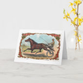 ホースオンホイールヴィンテージ競馬 カード (黄色い花)