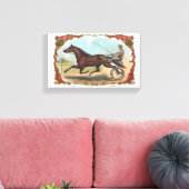 ホースオンホイールヴィンテージ競馬 キャンバスプリント (インサイチュ (リビング))