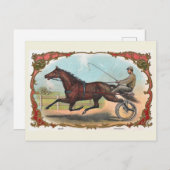 ホースオンホイールヴィンテージ競馬 ポストカード (正面/裏面)