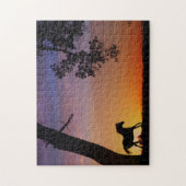 ホースオークツリーと南西サンセット ジグソーパズル (縦)