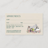 ホースカウシープドッグキャットベテリナアポイントメント 名刺 (裏面)